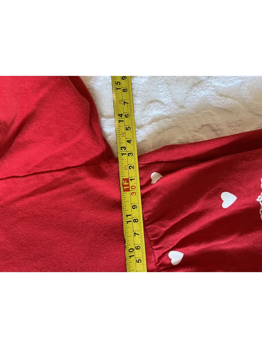 Vintage MiniWaves Heart Printed Dress, Made in USA